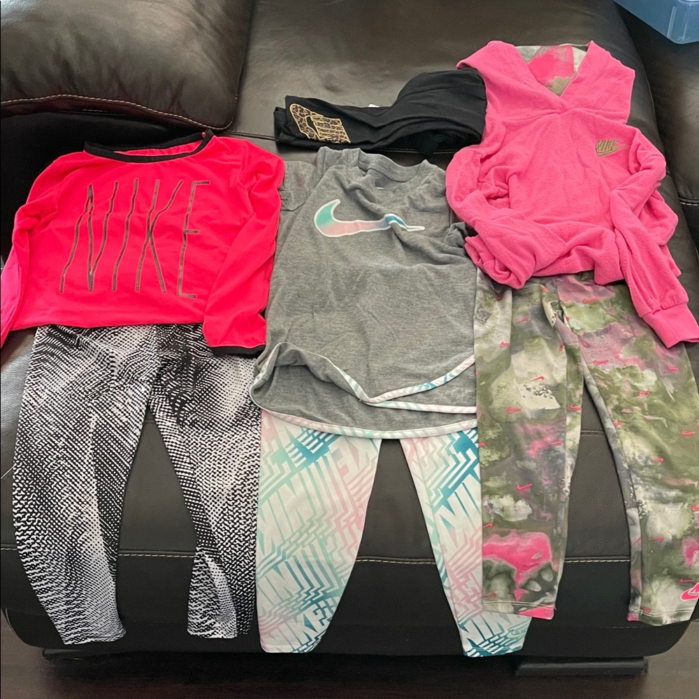 Nike Kids Apparel Set with Pink and Gray Tones